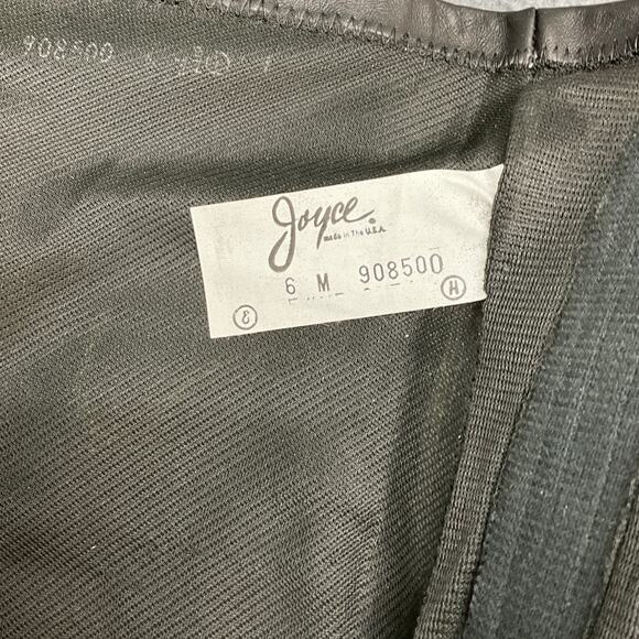 Joyce Vintage Black Leather Heeled Point Toe Tall Western Riding Boot Women 6M - Picture 7 of 8